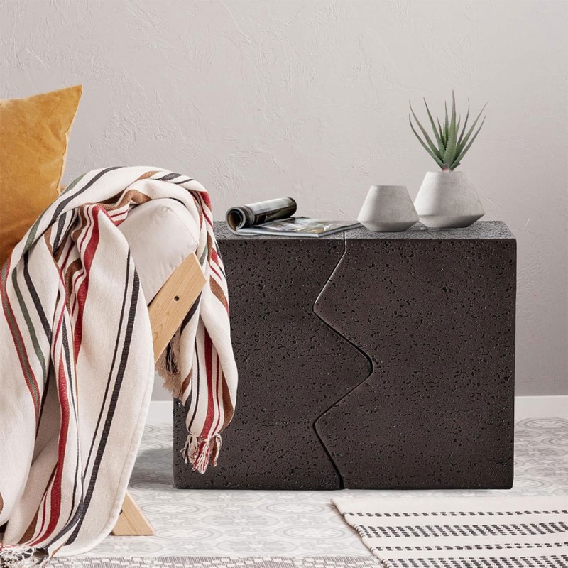 ABRACO SIDE TABLE SET 2ΤΕΜ MOCCA 60x30x46cm