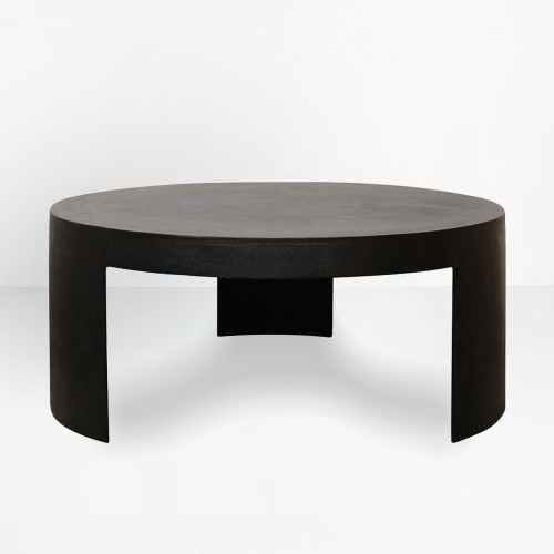 VOLCANO COFFEE TABLE ΜΑΥΡΟ 88x88x37cm