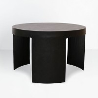 VOLCANO COFFEE TABLE ΜΑΥΡΟ 65x65x42cm