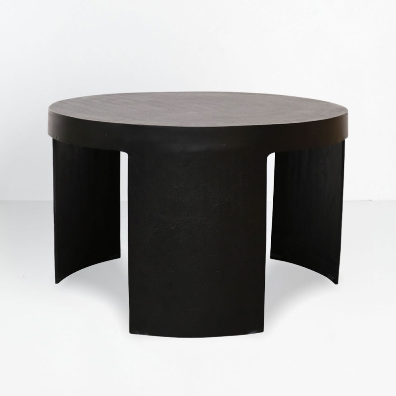 VOLCANO COFFEE TABLE ΜΑΥΡΟ 65x65x42cm