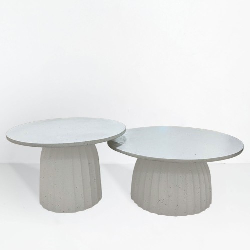 TOLEDO COFFEE TABLE ΛΕΥΚΟ ΜΕ PATTERN 60x60x40cm