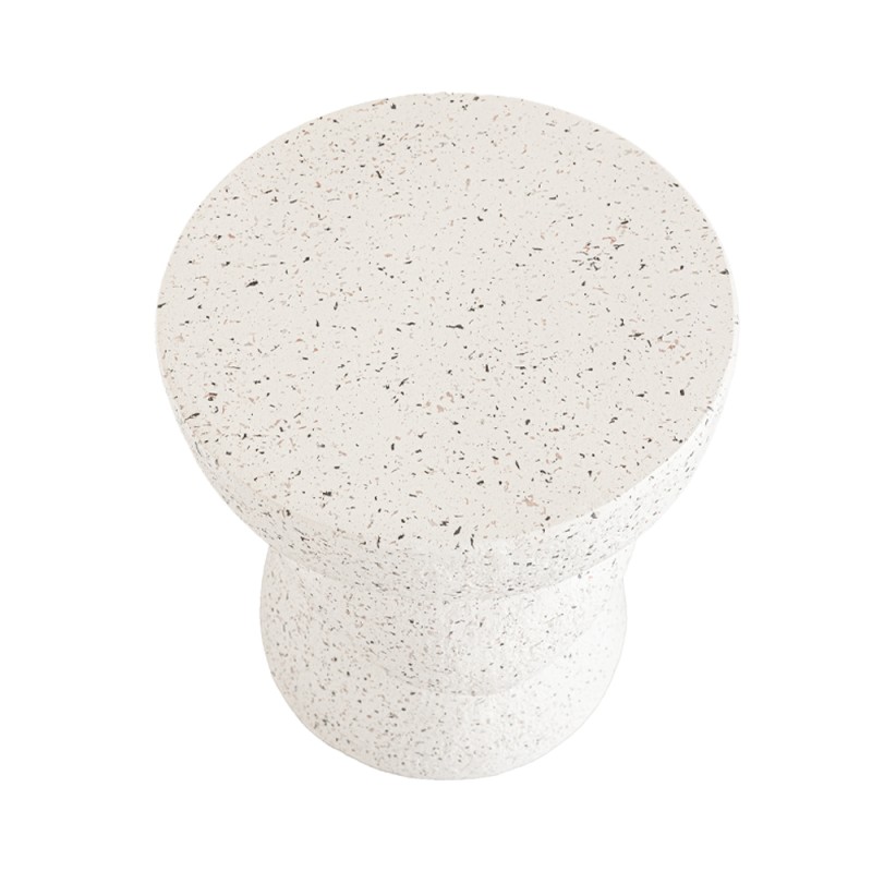 ASIMETRON SIDE TABLE TERRAZZO 35x35x46cm