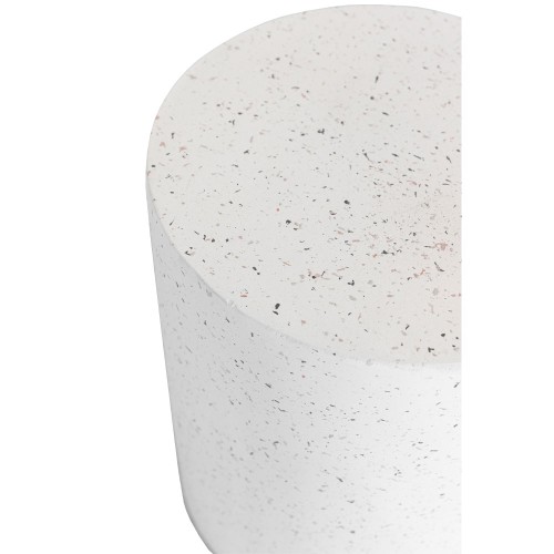 WHEEL SIDE SIDE TABLE TERRAZZO 35x35x47cm