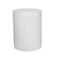 WHEEL SIDE SIDE TABLE TERRAZZO 35x35x47cm