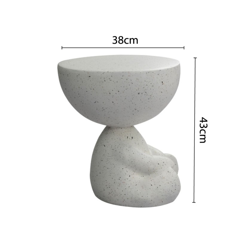 BEAR SIDE TABLE TERRAZZO 38x38x43cm