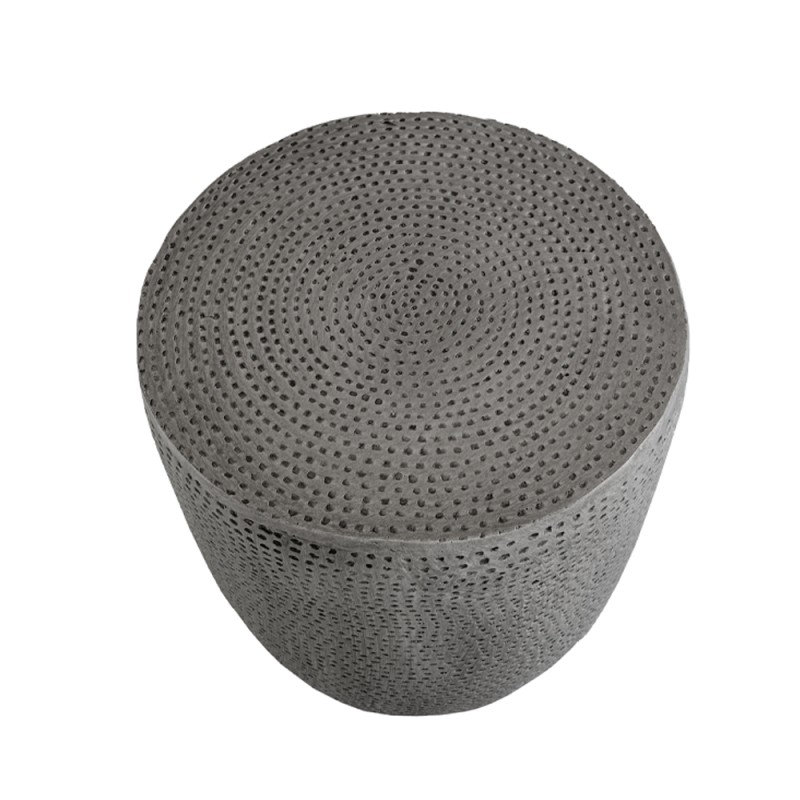 AFRICA SIDE TABLE ΓΚΡΙ 36x36x45cm