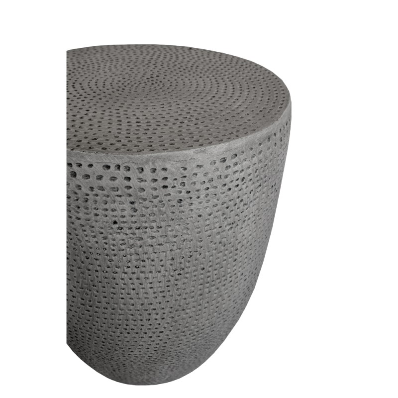 AFRICA SIDE TABLE ΓΚΡΙ 36x36x45cm