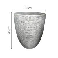 AFRICA SIDE TABLE ΓΚΡΙ 36x36x45cm