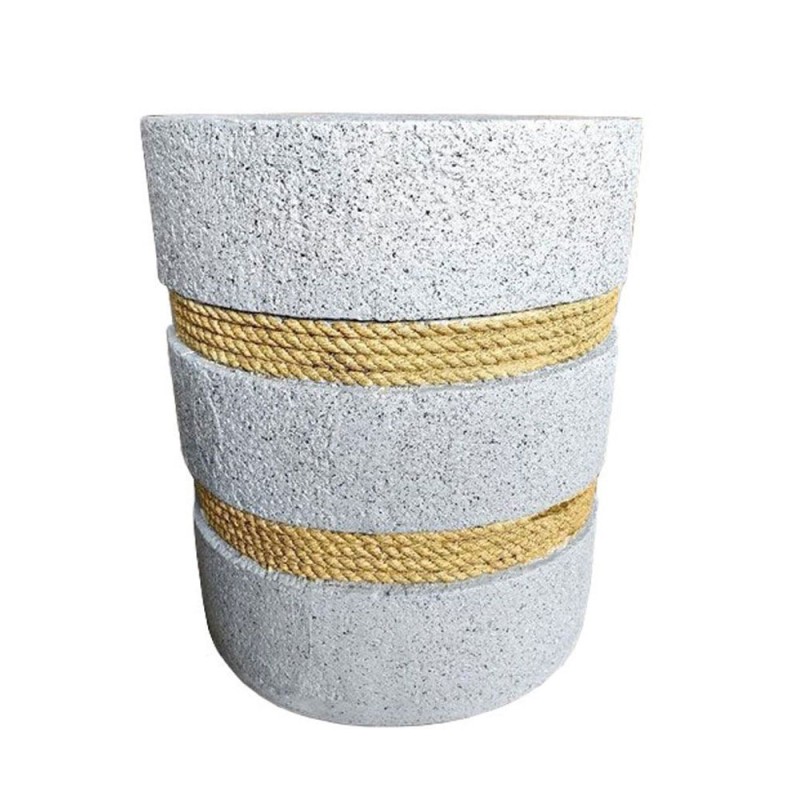 CORDA SIDE TABLE CEMENT ΦΥΣΙΚΟ 35.5x35.5x42.5cm