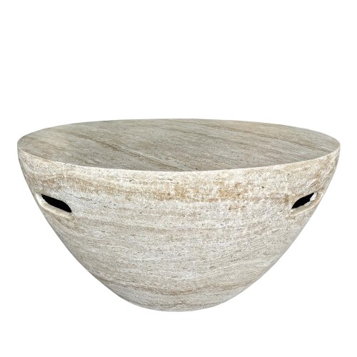 LITHOS CENTRAL COFFEE TABLE BEIGE 68x68x36cm