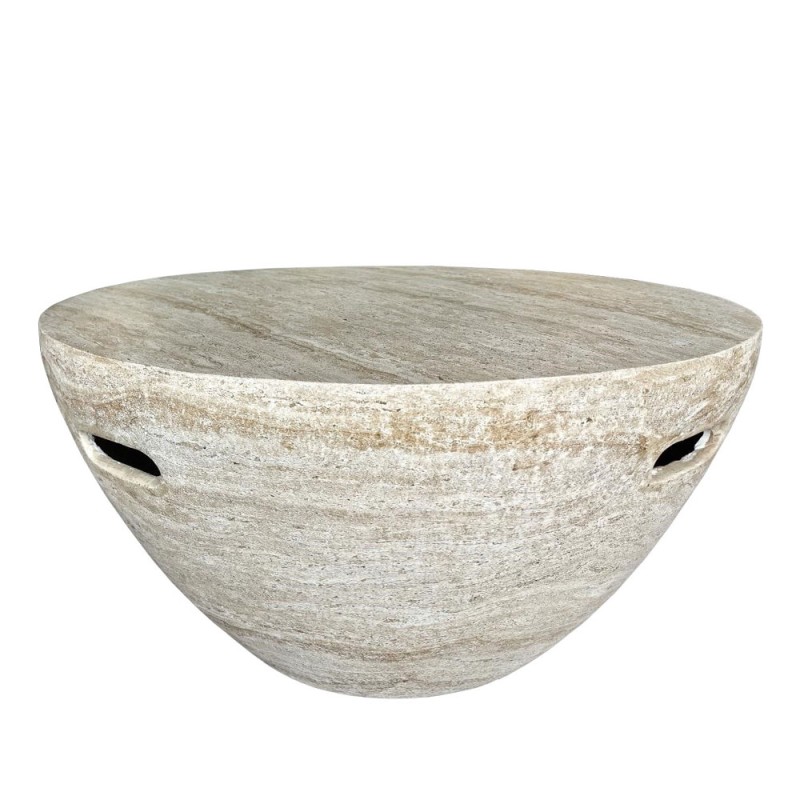 LITHOS CENTRAL COFFEE TABLE BEIGE 68x68x36cm