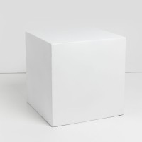 LITHOS SQUARE SIDE TABLE ΛΕΥΚΟ 55.5x55.5x57cm