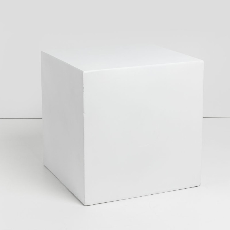 LITHOS SQUARE SIDE TABLE ΛΕΥΚΟ 55.5x55.5x57cm