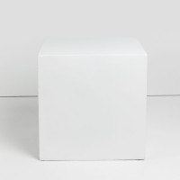 LITHOS SQUARE SIDE TABLE ΛΕΥΚΟ 55.5x55.5x57cm