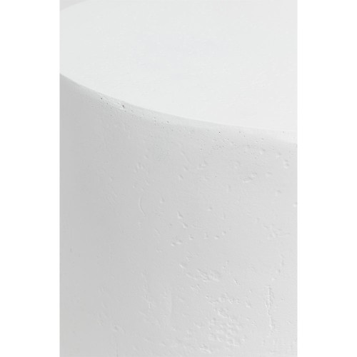 LITHOS ROUND SIDE TABLE ΛΕΥΚΟ 35.5x35.5x45cm