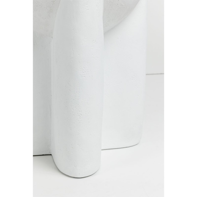 LITHOS HANDLE SIDE TABLE ΛΕΥΚΟ 36.5x36.5x46.5cm