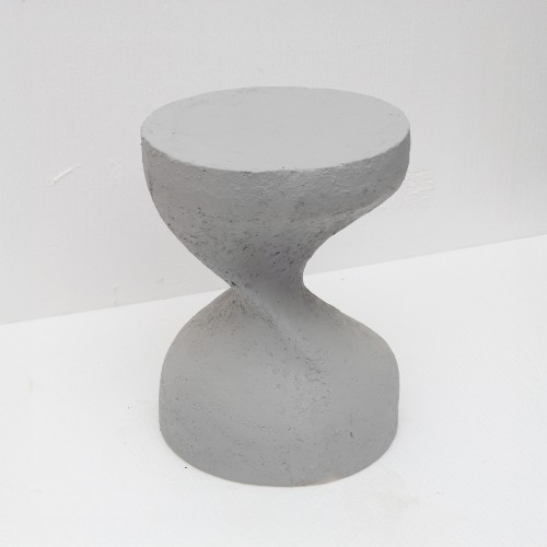 INDUSTRIAL SIDE TABLE ΓΚΡΙ 39.5x39.5x52.5cm