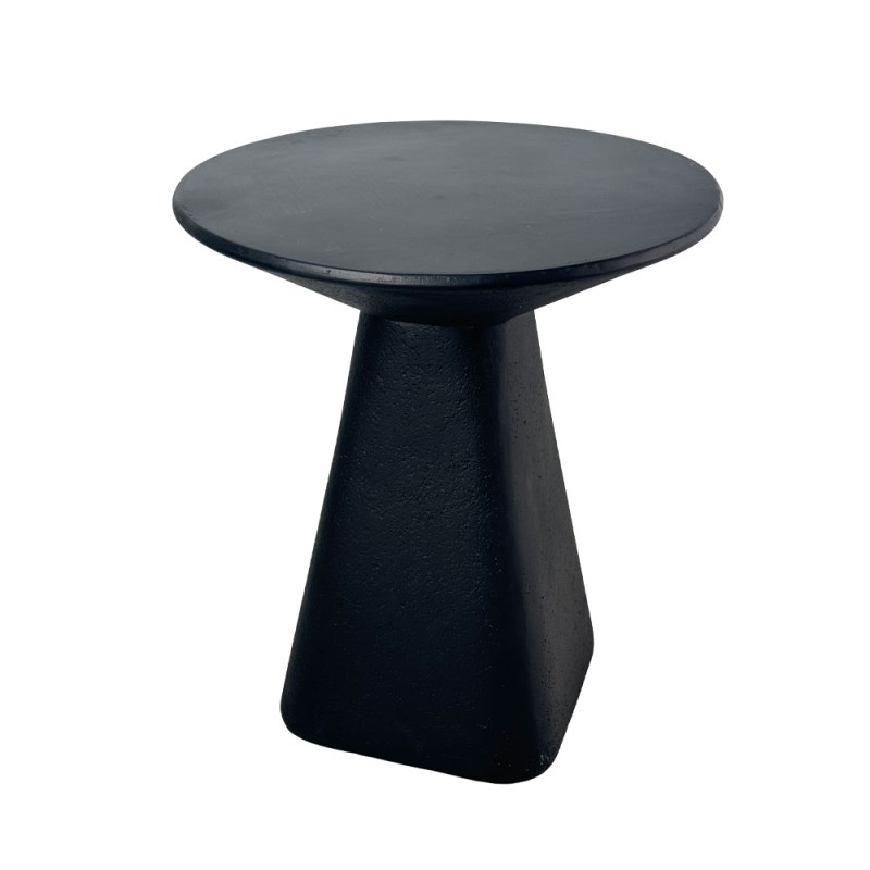 TRITON SIDE TABLE ΜΑΥΡΟ 46x46x52cm
