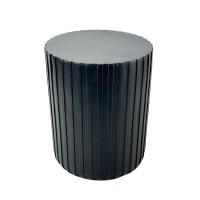 RAIL BLACK SIDE TABLE ΜΑΥΡΟ 40x40x47cm