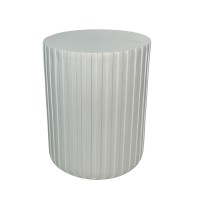 RAIL WHITE SIDE TABLE ΛΕΥΚΟ 40x40x47cm