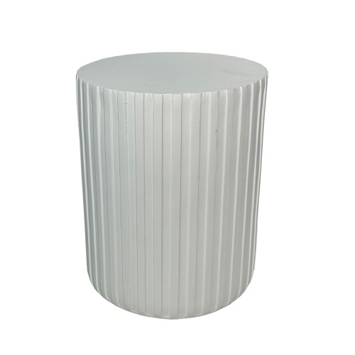 RAIL WHITE SIDE TABLE ΛΕΥΚΟ 40x40x47cm