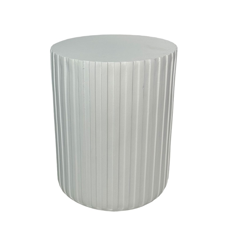 RAIL WHITE SIDE TABLE ΛΕΥΚΟ 40x40x47cm