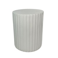 RAIL WHITE SIDE TABLE ΛΕΥΚΟ 40x40x47cm