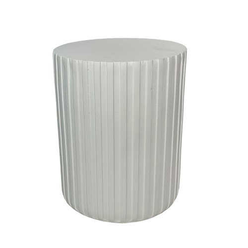RAIL WHITE SIDE TABLE ΛΕΥΚΟ 40x40x47cm