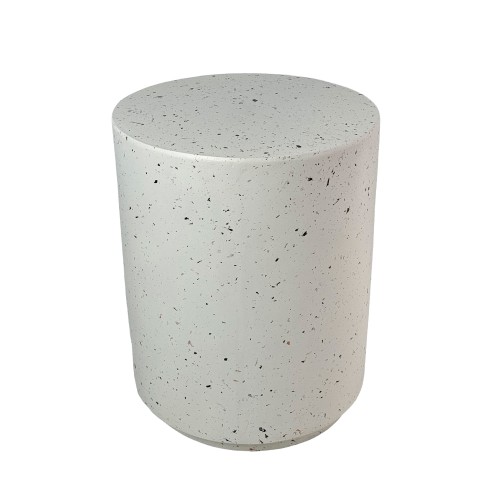 WHEEL ROUND SIDE TABLE TERRAZZO 36.5x36.5x46cm