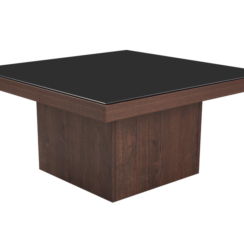 NUEZ COFFEE TABLE ΚΑΡΥΔΙ ΜΑΥΡΟ 79x79x40cm