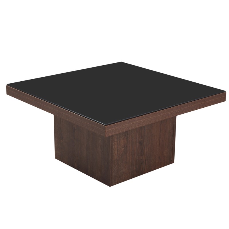 NUEZ COFFEE TABLE ΚΑΡΥΔΙ ΜΑΥΡΟ 79x79x40cm