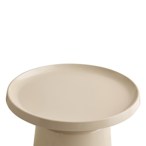 MOUSSE COFFEE TABLE SET 2ΤΕΜ CREAM CREAM 70x70x42cm