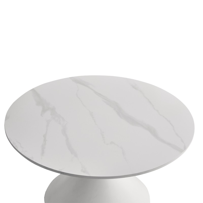 ICE COFFEE TABLE SET 2ΤΕΜ ΑΣΠΡΟ ΑΣΠΡΟ 70x70x40cm