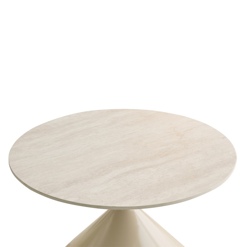 PIETRA COFFEE TABLE SET 2ΤΕΜ CREAM CREAM 70x70x40cm
