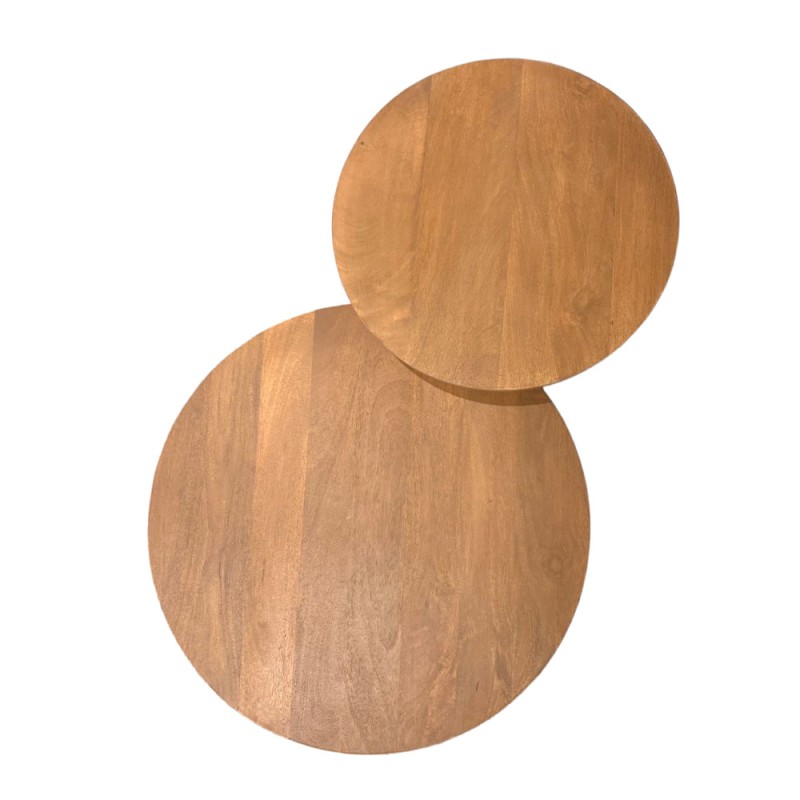 VERTEX COFFEE TABLE ΦΥΣΙΚΟ 50x50x55cm