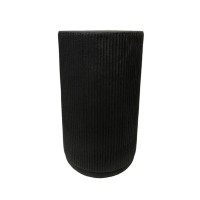 STYLOS SIDE TABLE ΜΑΥΡΟ 34x34x58cm