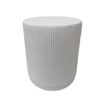 STYLOS SIDE TABLE ΛΕΥΚΟ 34x34x40cm