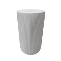 STYLOS SIDE TABLE ΛΕΥΚΟ 34x34x58cm