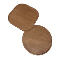 CUBIST SIDE TABLE SET 2ΤΕΜ ΦΥΣΙΚΟ 40x40x50cm