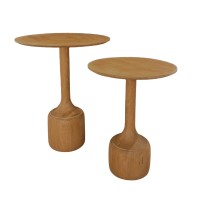Σετ-2Τεμ.WABI SIDE TABLE SET 2ΤΕΜ ΦΥΣΙΚΟ 50x50x60cm