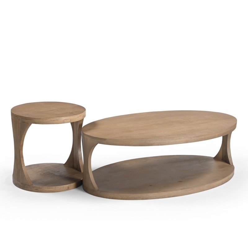 PARADIS SIDE TABLE ΚΑΡΥΔΙ ΑΝΟΙΧΤΟ 50x50x50cm