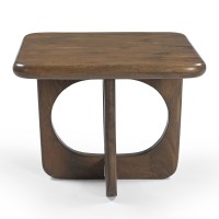 ROUTE COFFEE TABLE ΚΑΡΥΔΙ ΣΚΟΥΡΟ 60x60x45cm