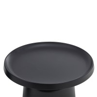MOUSSE COFFEE TABLE SET 2ΤΕΜ ΜΑΥΡΟ ΜΑΤ 70x70x50cm