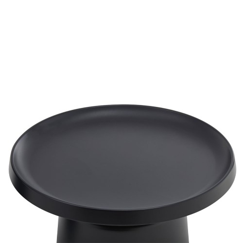 MOUSSE COFFEE TABLE SET 2ΤΕΜ ΜΑΥΡΟ ΜΑΤ 70x70x50cm