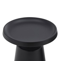 MOUSSE COFFEE TABLE SET 2ΤΕΜ ΜΑΥΡΟ ΜΑΤ 70x70x50cm