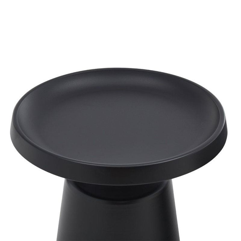 MOUSSE COFFEE TABLE SET 2ΤΕΜ ΜΑΥΡΟ ΜΑΤ 70x70x50cm