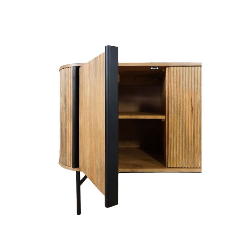 ORGANIC ΜΠΟΥΦΕΣ 3ΠΟΡΤΕΣ ΦΥΣΙΚΟ 164x46x75cm