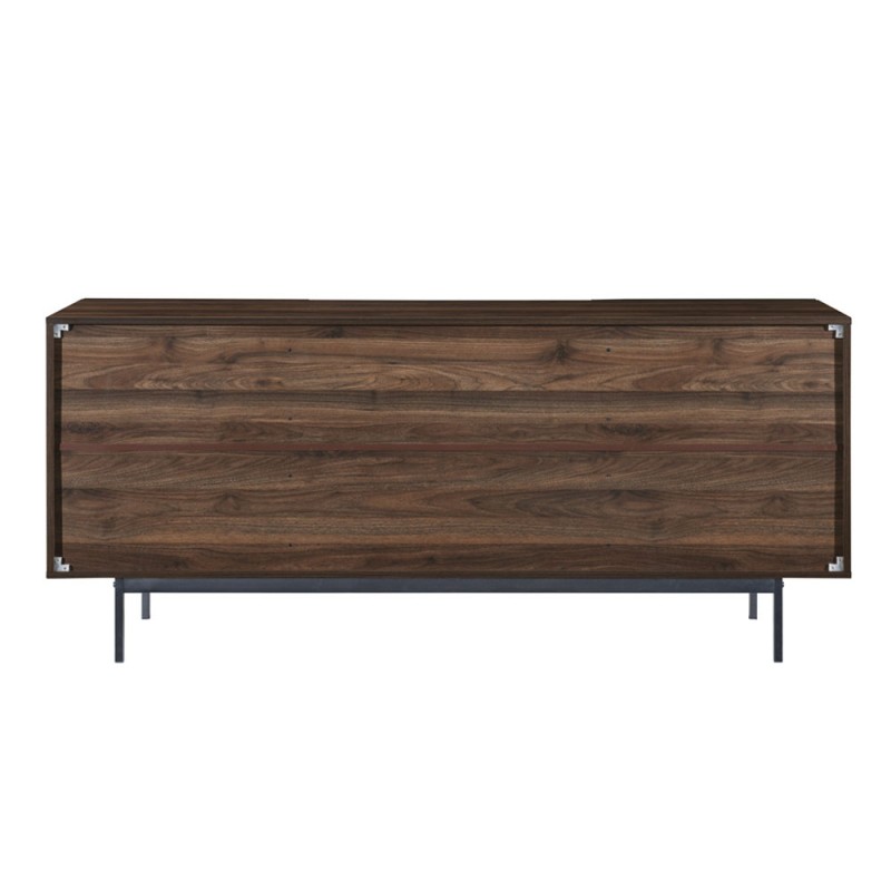 GROOVES ΜΠΟΥΦΕΣ 2ΠΟΡΤΕΣ 2ΣΥΡΤΑΡΙΑ ΚΑΡΥΔΙ ΓΚΡΙ 180x40x80cm