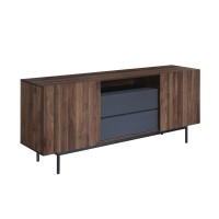 GROOVES ΜΠΟΥΦΕΣ 2ΠΟΡΤΕΣ 2ΣΥΡΤΑΡΙΑ ΚΑΡΥΔΙ ΓΚΡΙ 180x40x80cm