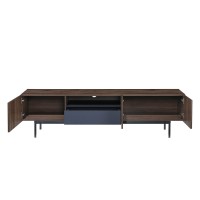 GROOVES TV STAND 3ΠΟΡΤΕΣ 1ΣΥΡΤΑΡΙ ΚΑΡΥΔΙ ΓΚΡΙ 180x40x50cm